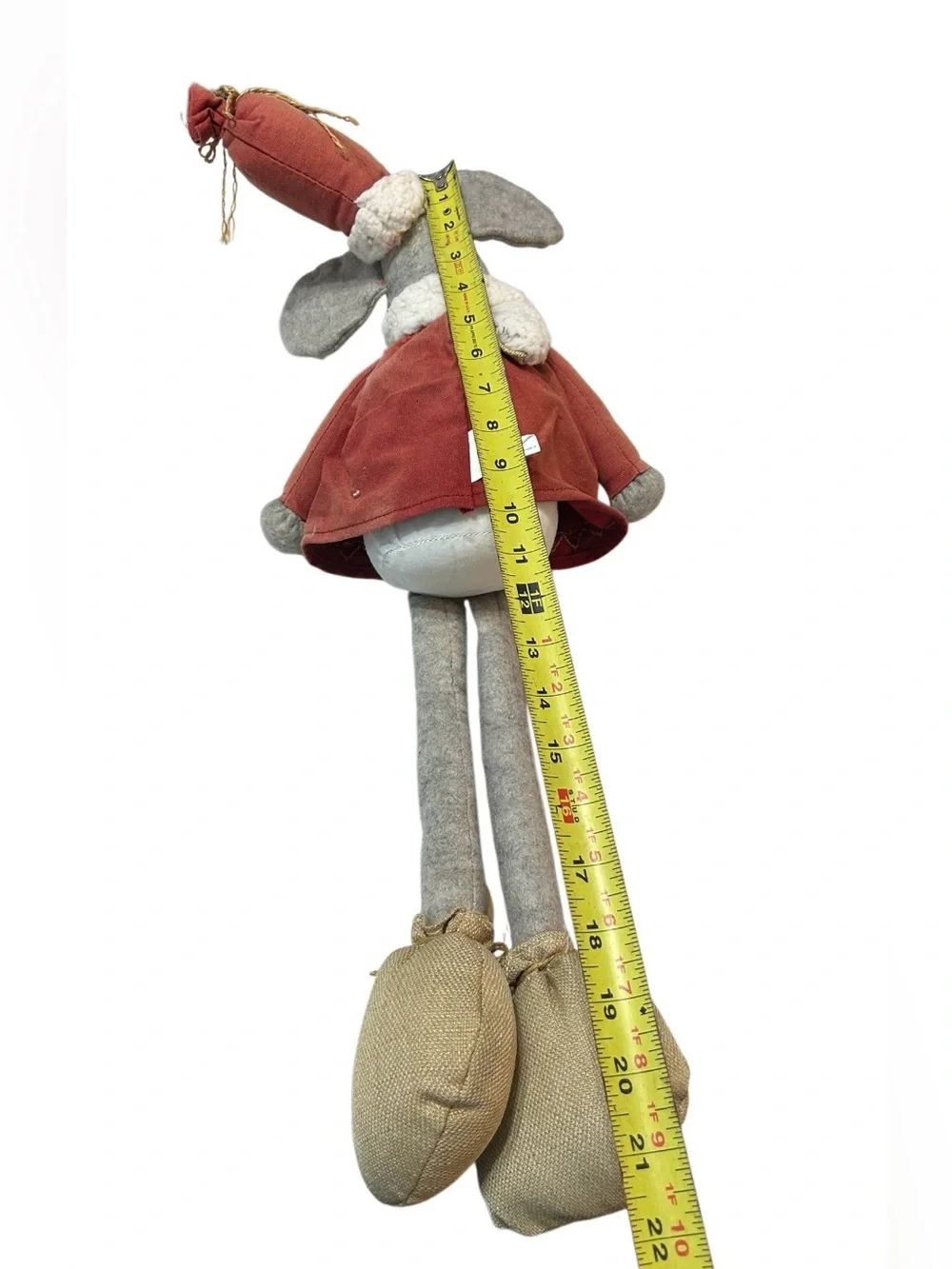 Handmade Whimsical Plush Mouse Doll Self Sitter 22”